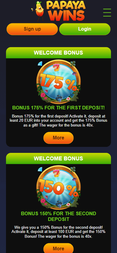 Exciting Table Games at Papaya Wins Casino 1